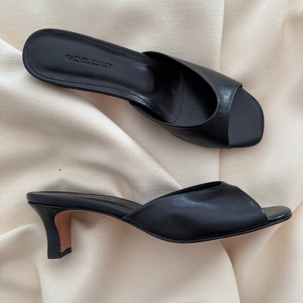 Rachel Comey "Taro" Kitten Heel Mules in Black, size 6 - Picture 5 of 10